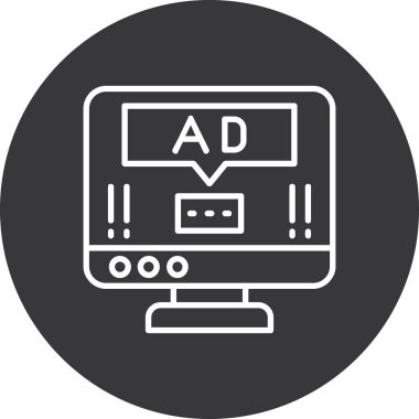 Reklam reklamcılığı simgesi sağlam stil