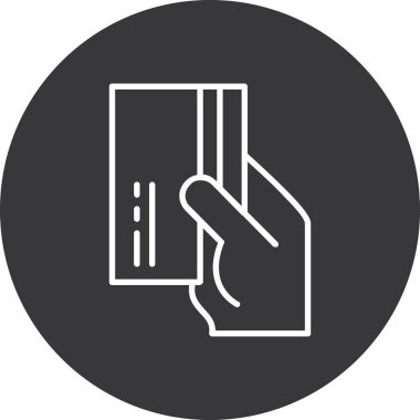 Kart simgesi, vektör illüstrasyonu