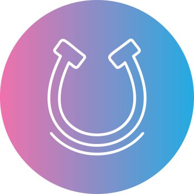 Bir at simgesinin vektör illüstrasyonu