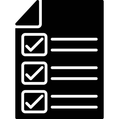 Liste. Web simgesi basit illüstrasyon