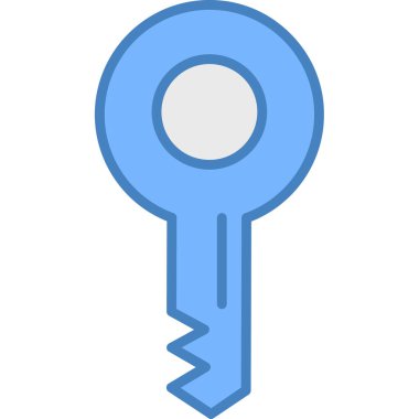 Anahtar simgesi vektör illüstrasyonu