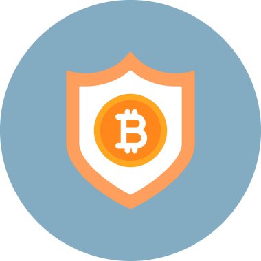 Bitcoin simgesi vektör illüstrasyonu