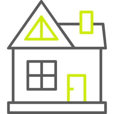 Bir evin vektör illüstrasyonu