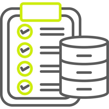 Veri analiz simgesi, vektör illüstrasyonu