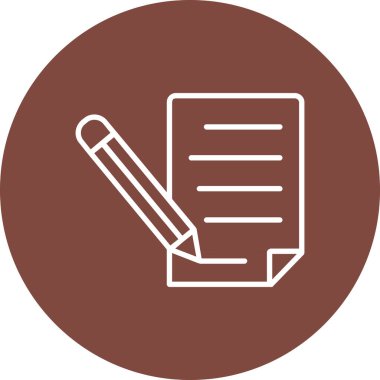 Uzun gölgeli bir kalemin vektör simgesi