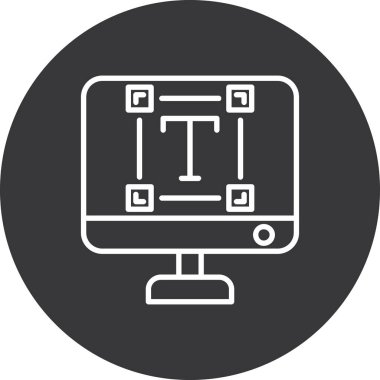 compubilgisayar monitörü görüntü simgesi