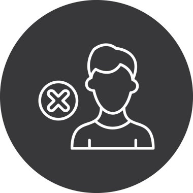 kişi kullanıcı simgesi, vektör illüstrasyonunu sil