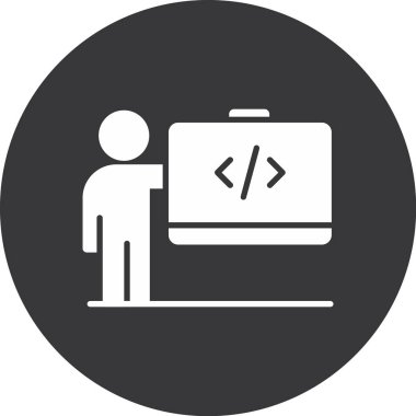 Web tasarımı ve geliştirme ikonu. vektör