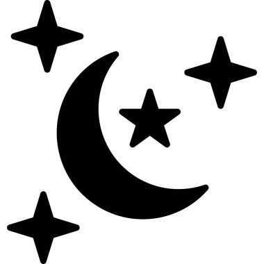 Hilal ay ramazan simgesi taslak biçiminde