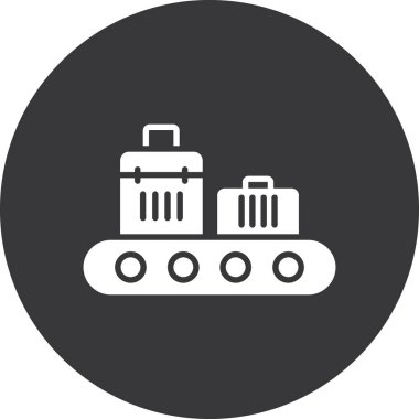 Kargo kamyonu simgesinin vektör çizimi