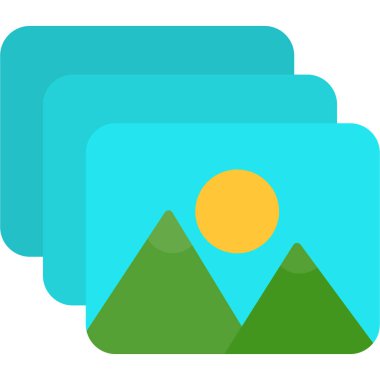 dağ ikonu vektör illüstrasyonu