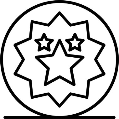 yıldız simgesi vektör illüstrasyonu