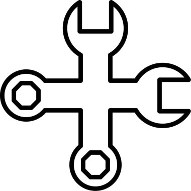 Haç. Web simgesi basit illüstrasyon