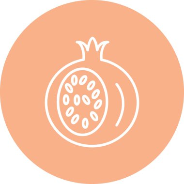 Eşsiz Ananas Vektör Satır Simgesi