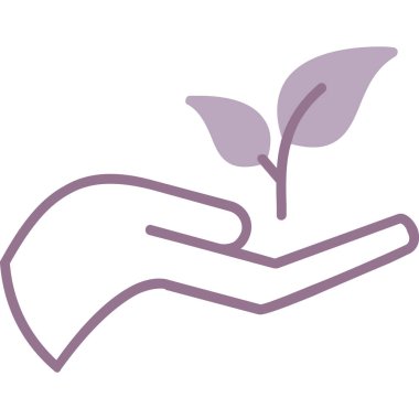 El çizimi çiçek, illüstrasyon, beyaz arkaplanda vektör