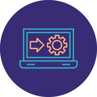 seo modern simgesinin vektör illüstrasyonu