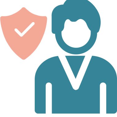 iş düz ikon vektör illüstrasyonu