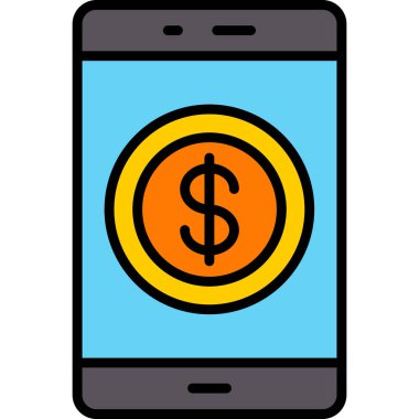 cep telefonu ikonu vektör illüstrasyonu