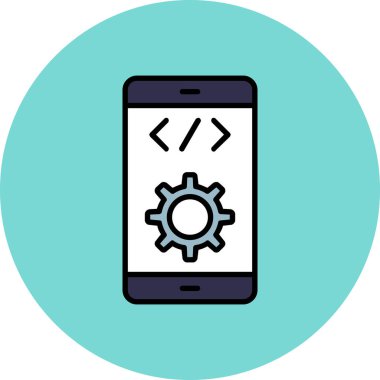 Vektör Mobil simge illüstrasyonu