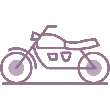 Motorsiklet. Web simgesi basit illüstrasyon