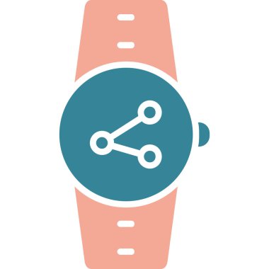 Smartwatch renkli vektör simgesi