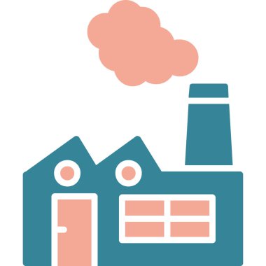 Fabrika oluşturma vektör simgesi