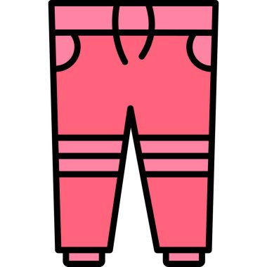 Şort. Web simgesi basit illüstrasyon