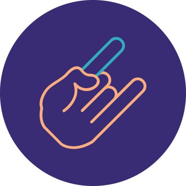 Bir simgenin vektör illüstrasyonu