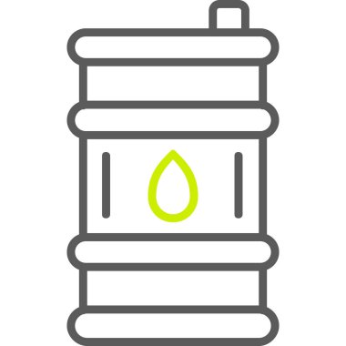 Petrol varili simgesinin vektör çizimi