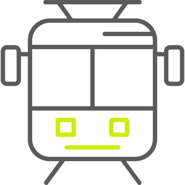 tren vektör simgesi, modern biçim