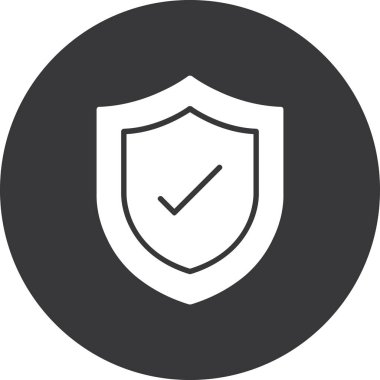 kalkan vektör simgesi modern basit illüstrasyon