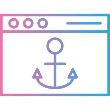 Gemi. Web simgesi basit illüstrasyon