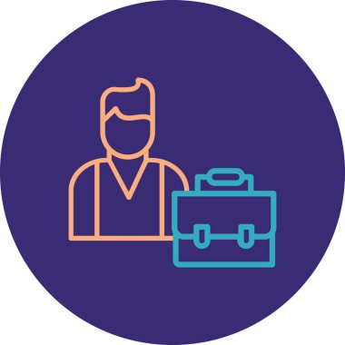 Çanta. Web simgesi basit tasarım