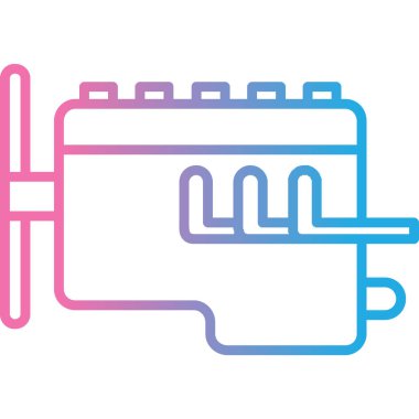 Dolgu simgesi vektör illüstrasyonu