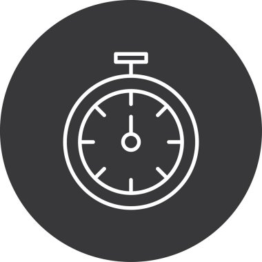 Saat simgesi vektör illüstrasyonu