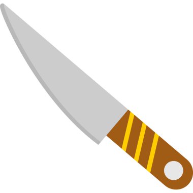 Bıçak ikonu. Vektör çizimi. düz tasarım biçimi.