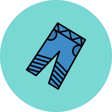 Bir eşarbın vektör çizimi