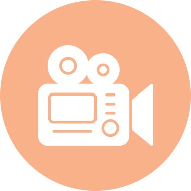 Kamera. Web simgesi basit illüstrasyon