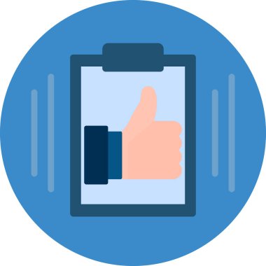 başparmak simgesi basit vektör illüstrasyonu