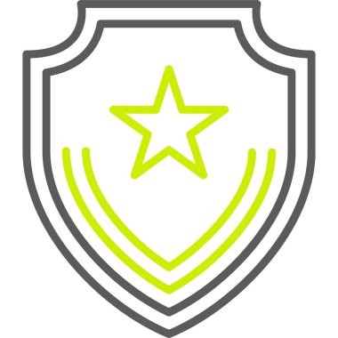 kalkan ikon vektör illüstrasyonu