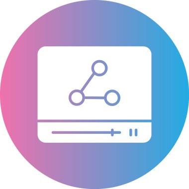 Ağ simgesinin vektör illüstrasyonu