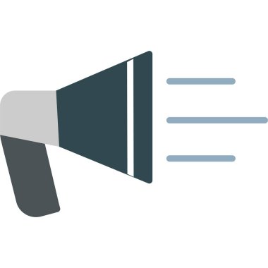 Konuşmacı. Web simgesi basit tasarım