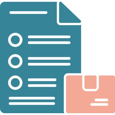 Belge. Web simgesi basit illüstrasyon