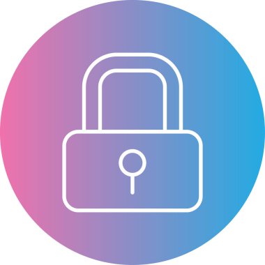 ikon vektör illüstrasyonunu kilitle