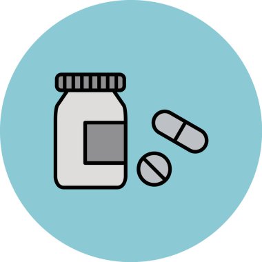 Tıbbi ilaçlar. Basit resimleme