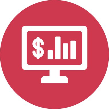 iş grafiği ikon vektör illüstrasyonu