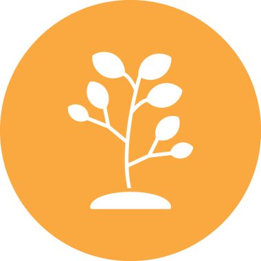 Ağaç. Web simgesi basit illüstrasyon