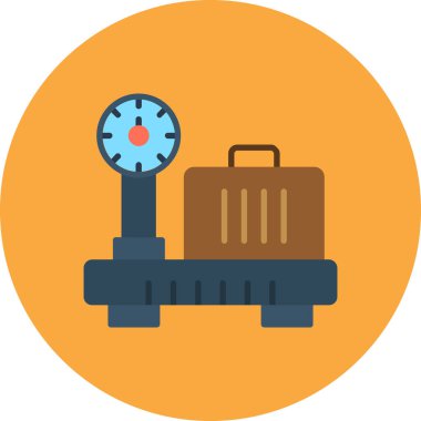 pusula düz vektör simgesi