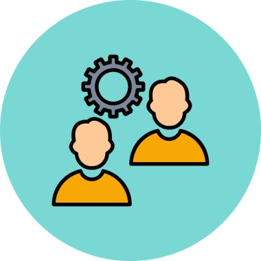 Takım ikonu. vektör illüstrasyonu