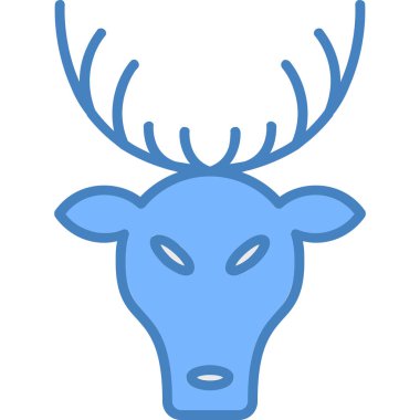 geyik simgesi vektör illüstrasyonu